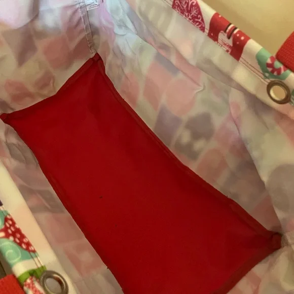 Thirty One HELLO HOLIDAY Medium Utility Tote Bag AB70 Retired Christmas EUC - Picture 5 of 7